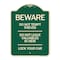 Signmission Beware Do Not Tempt Thieves Do Not Leave Valuables in View Lock Your Car Alum, 24" H, G-1824-24328 A-DES-G-1824-24328 - alternate 1
